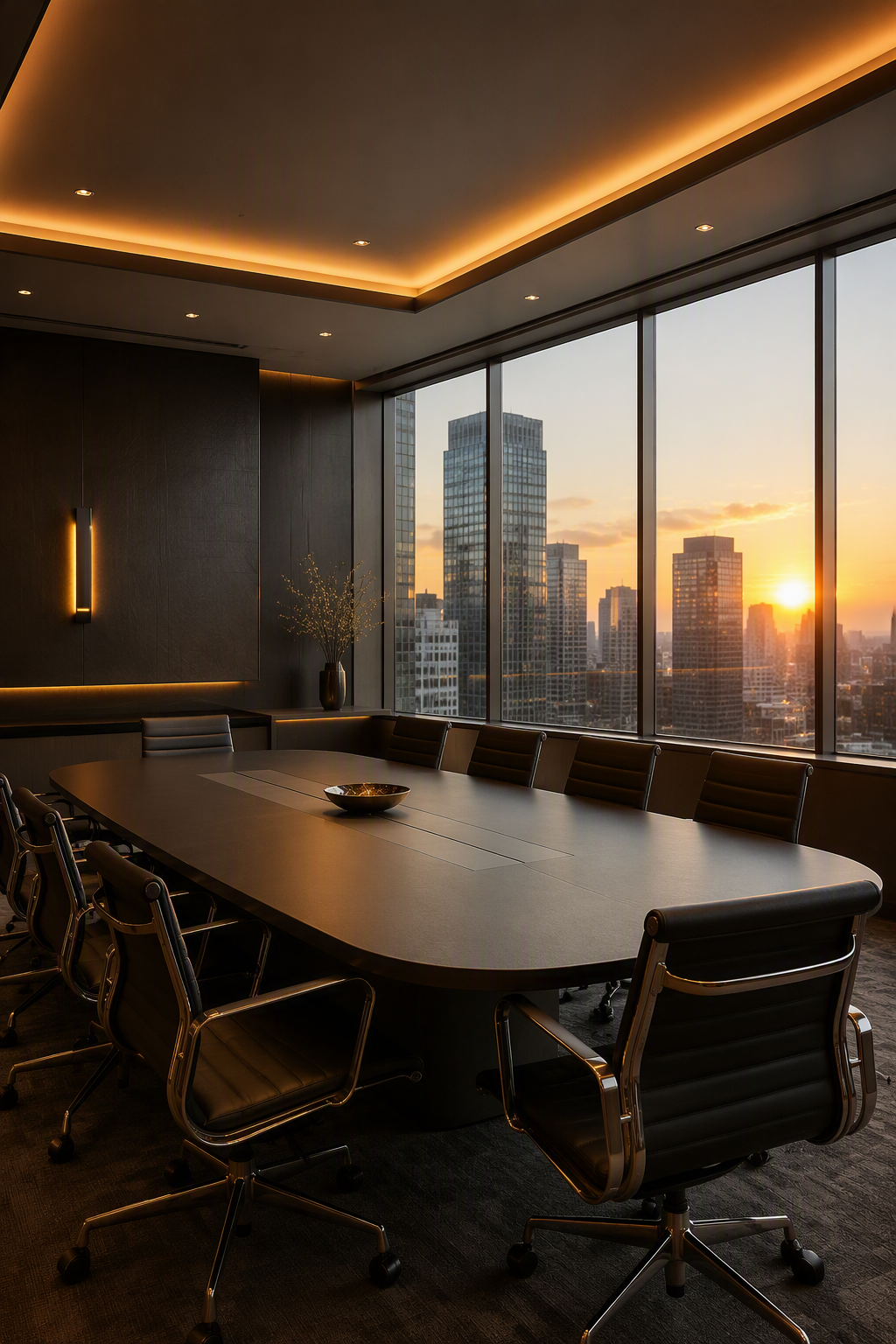 Empty meeting room