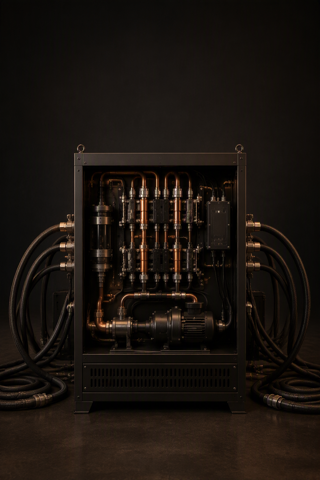 Liquid cooling CDU with manifolds