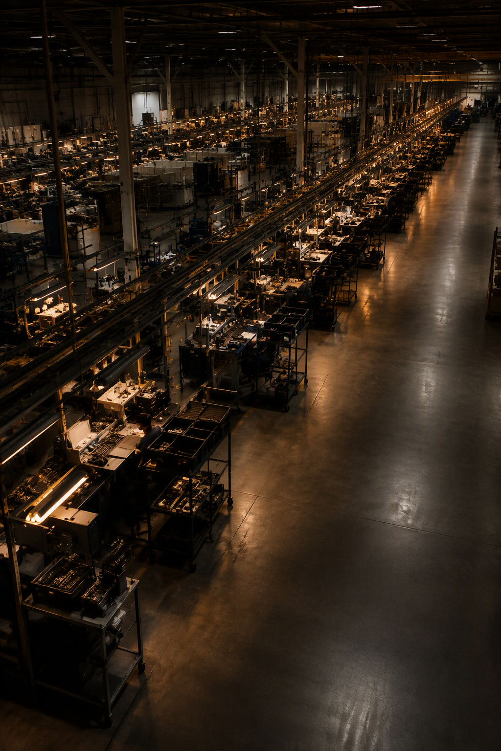 Electronics factory floor