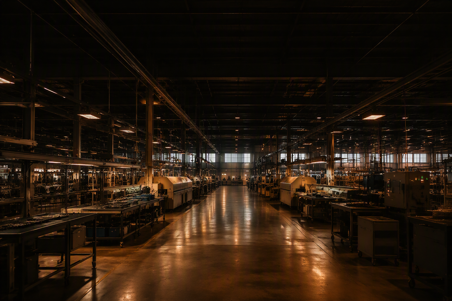 Factory assembly floor